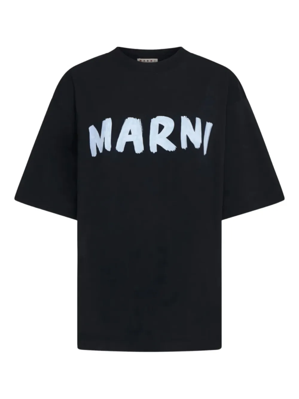 Marni playera con logo estampado y cuello redondo | negro | Image 1