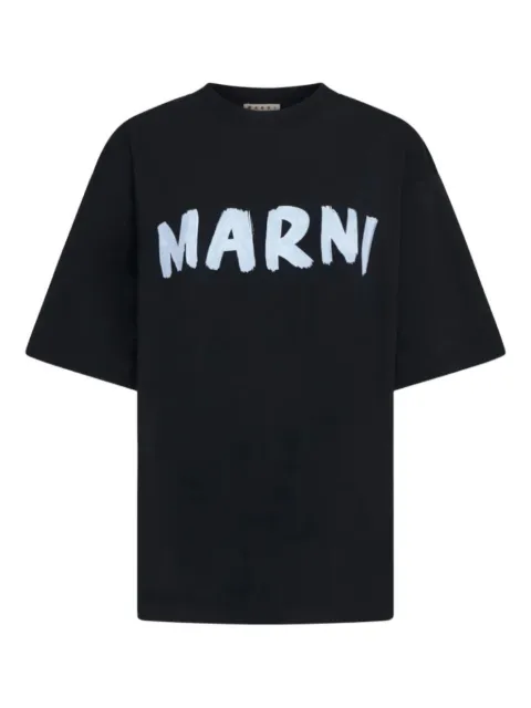 Marni logo-print round-neck T-shirt