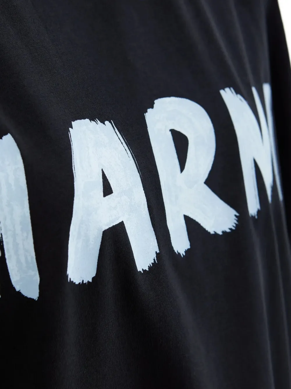 Marni T-shirt met logoprint Zwart