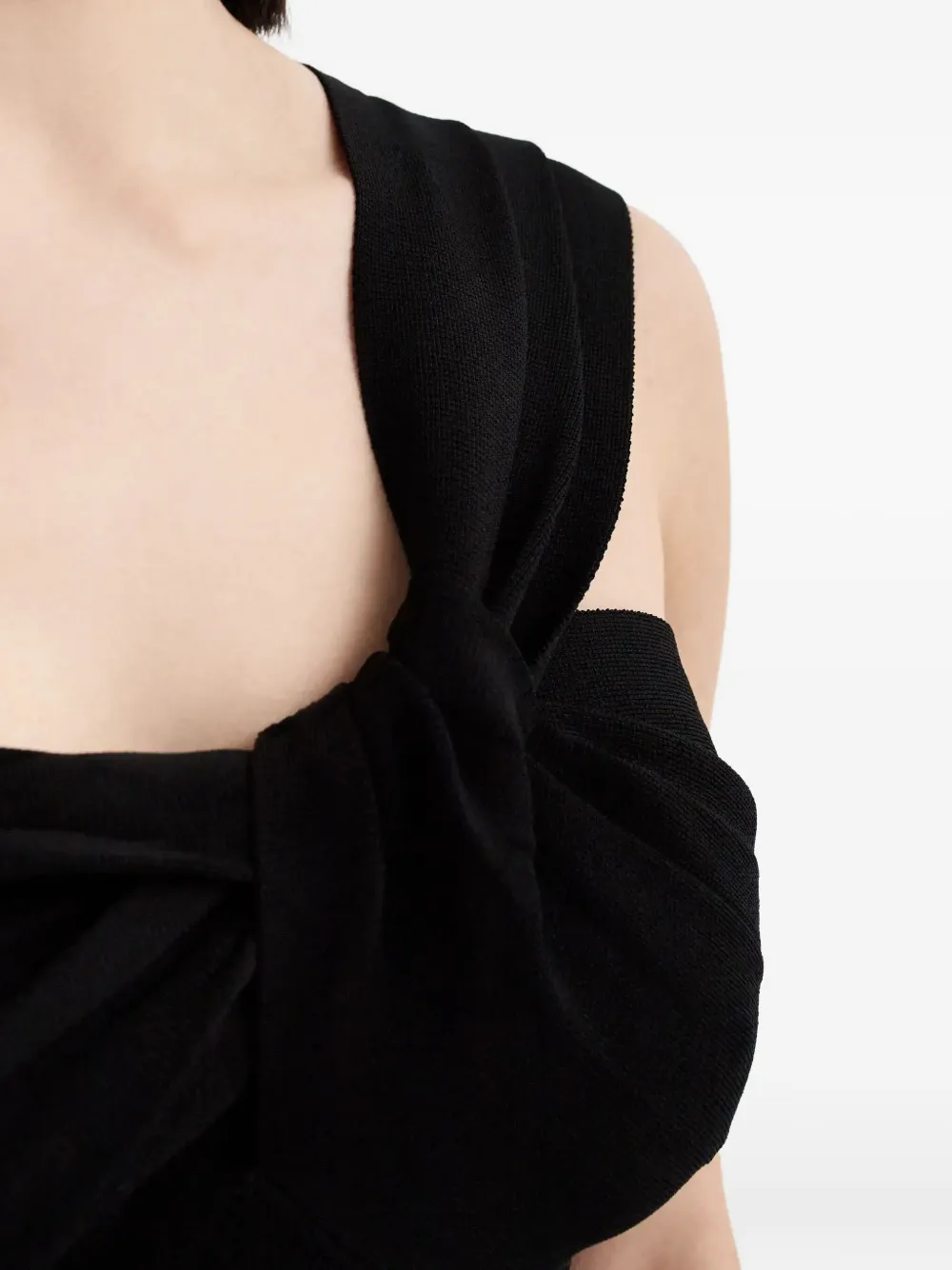 P.A.R.O.S.H. Asymmetrische top Zwart