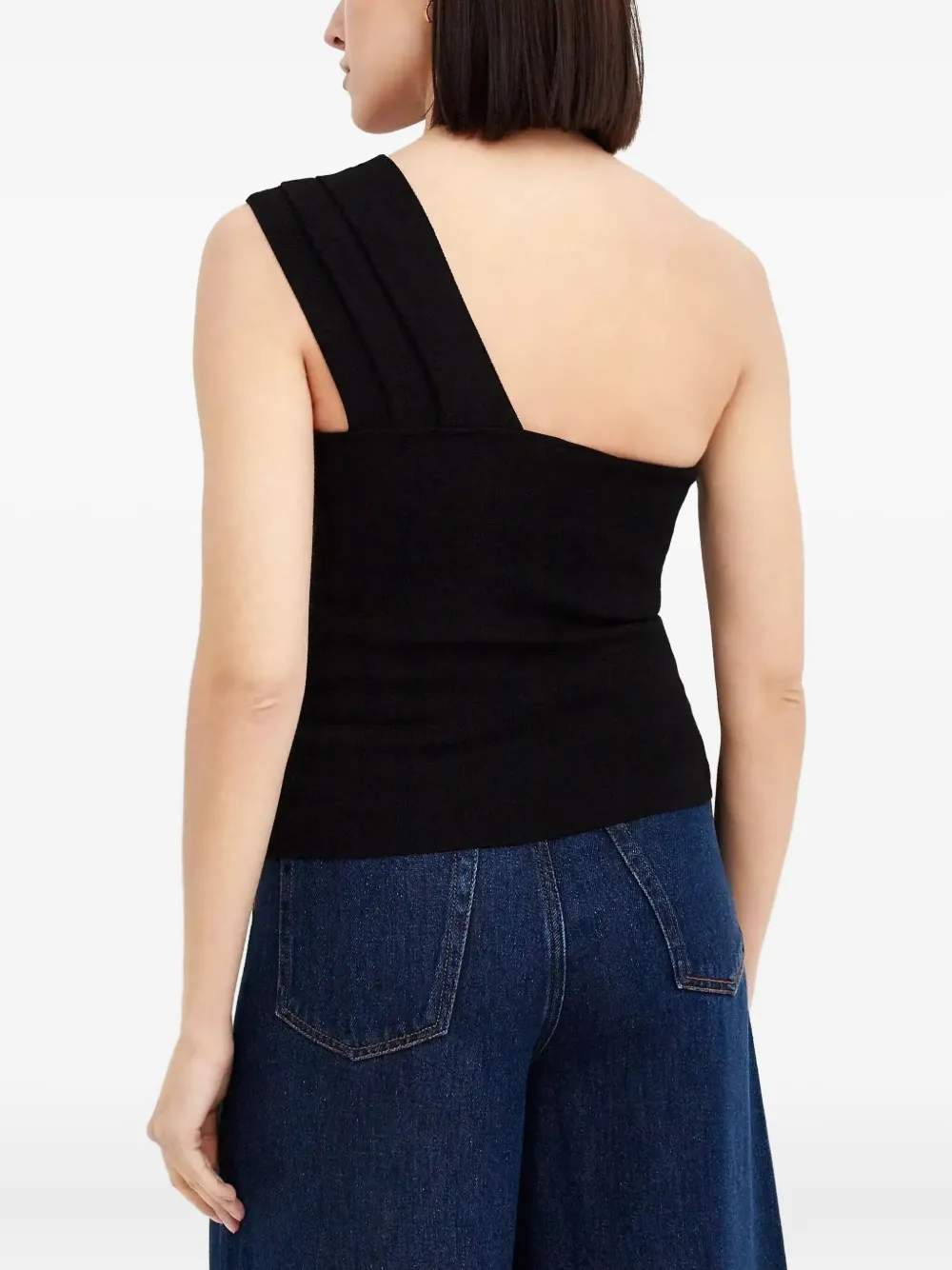 P.A.R.O.S.H. Asymmetrische top Zwart