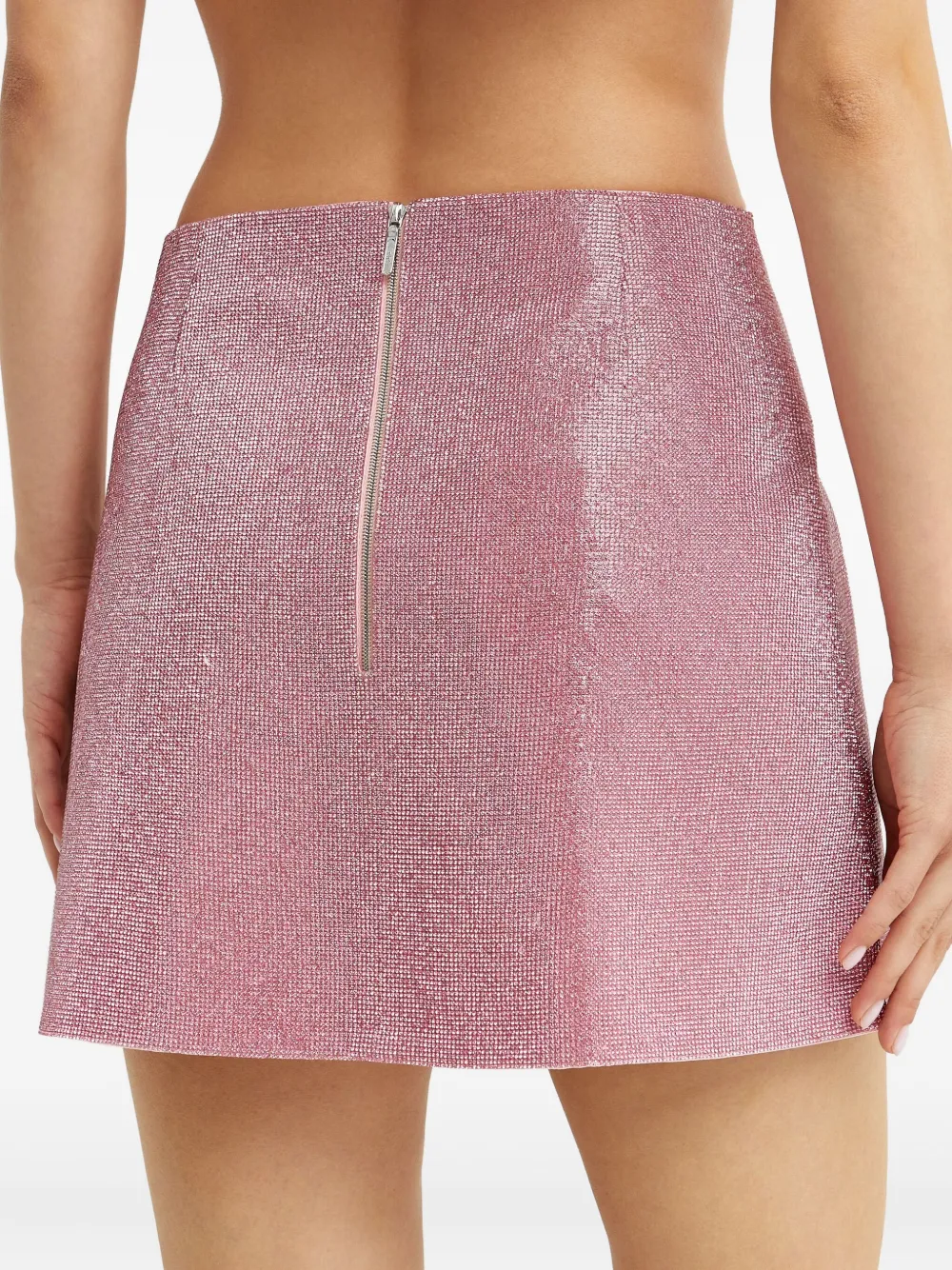 Nuè Camille mini-rok verfraaid met kristallen Roze