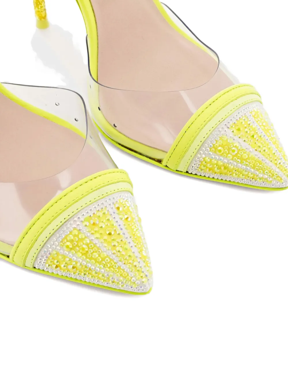 Sophia Webster 100 mm Jessica pumps Geel