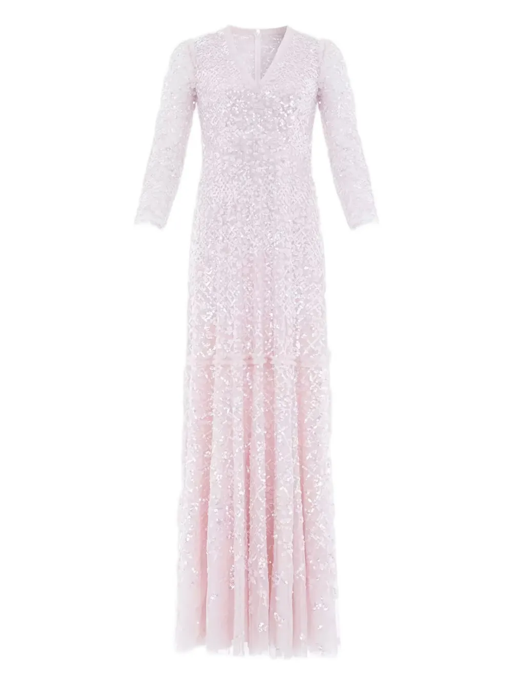 Needle & Thread Isabella Diamond Sequinned Maxi Dress In Pink