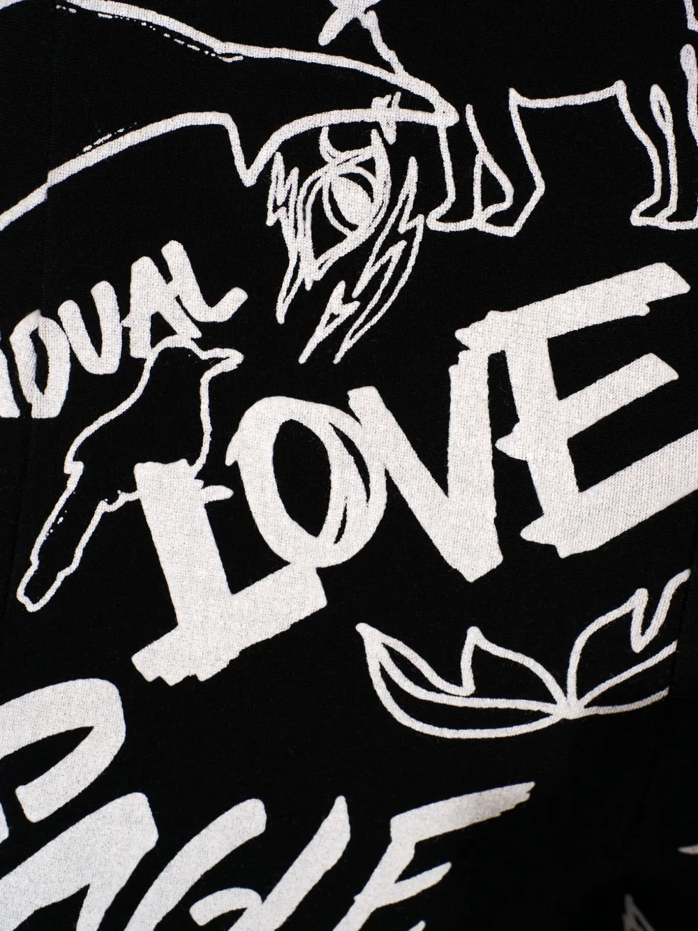 Camilla Spirit Scribble high-waist broek Zwart