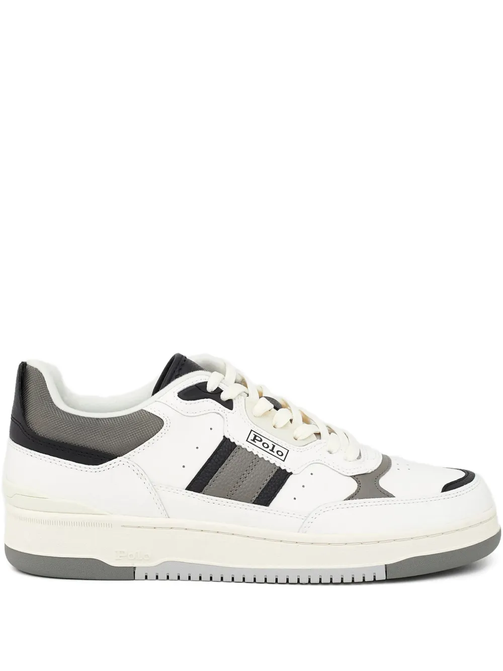 Polo Ralph Lauren Masters Sport Leather Sneakers In Multi