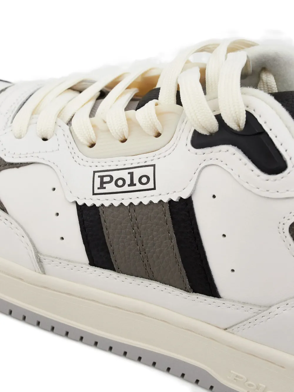 Polo Ralph Lauren Masters Sport Leather Sneakers In Multi