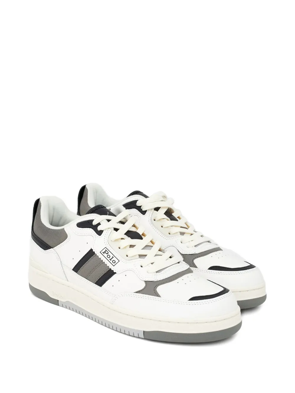 Polo Ralph Lauren Masters Sport Leather Sneakers In Multi