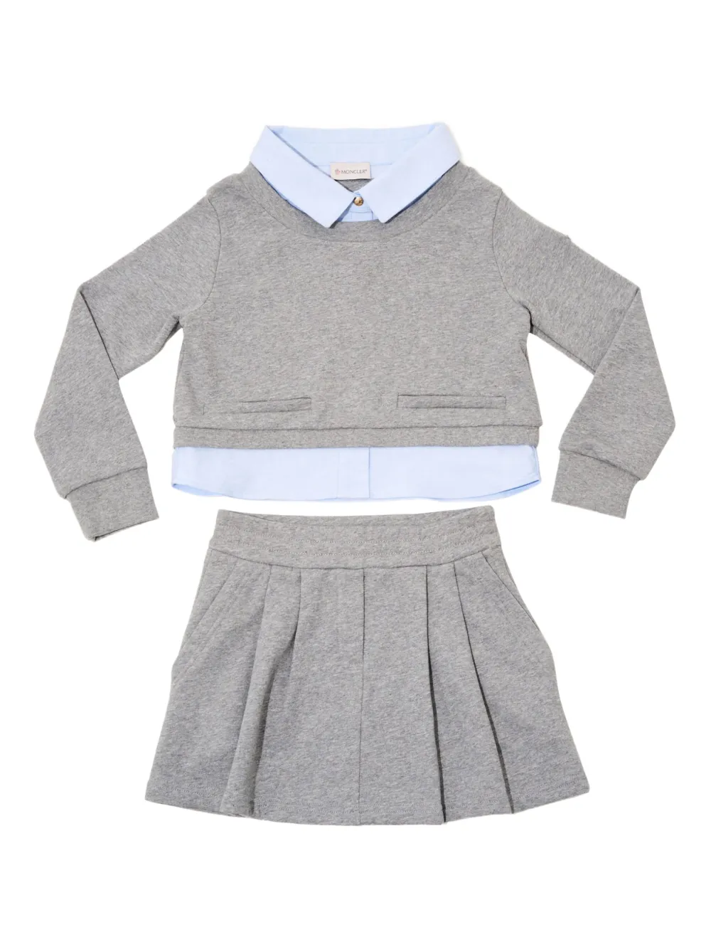 Moncler Enfant Katoenen set Grijs