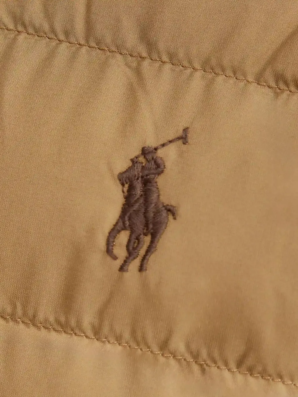 Polo Ralph Lauren Gewatteerd jack met rits en capuchon Beige