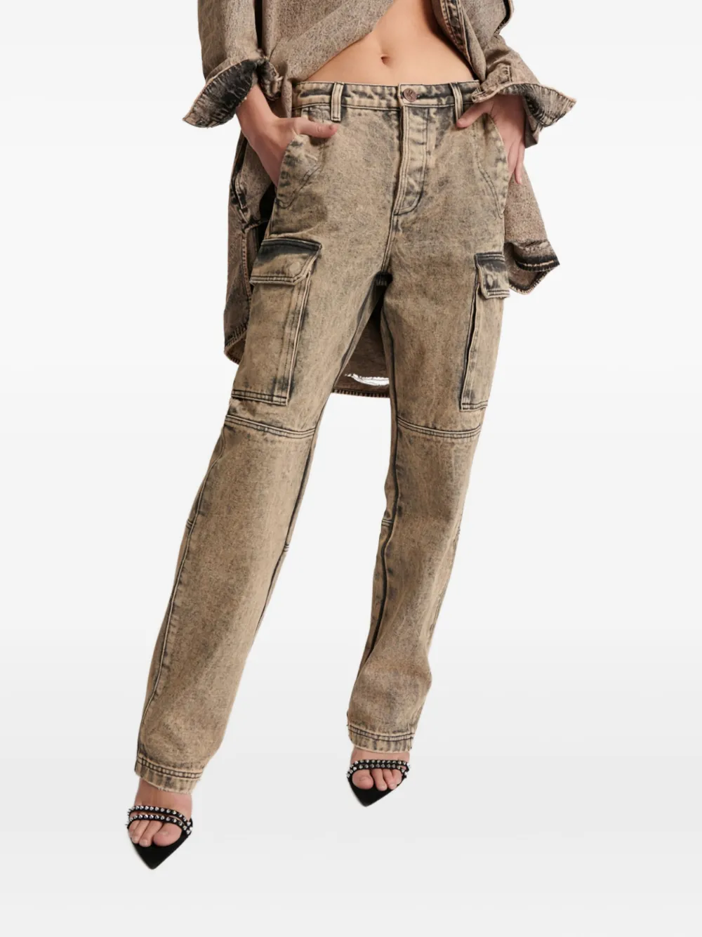 One Teaspoon Cargo Motion Jeans In Brown