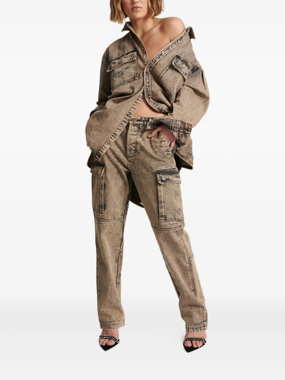 One Teaspoon Cargo Motion Jeans In Brown