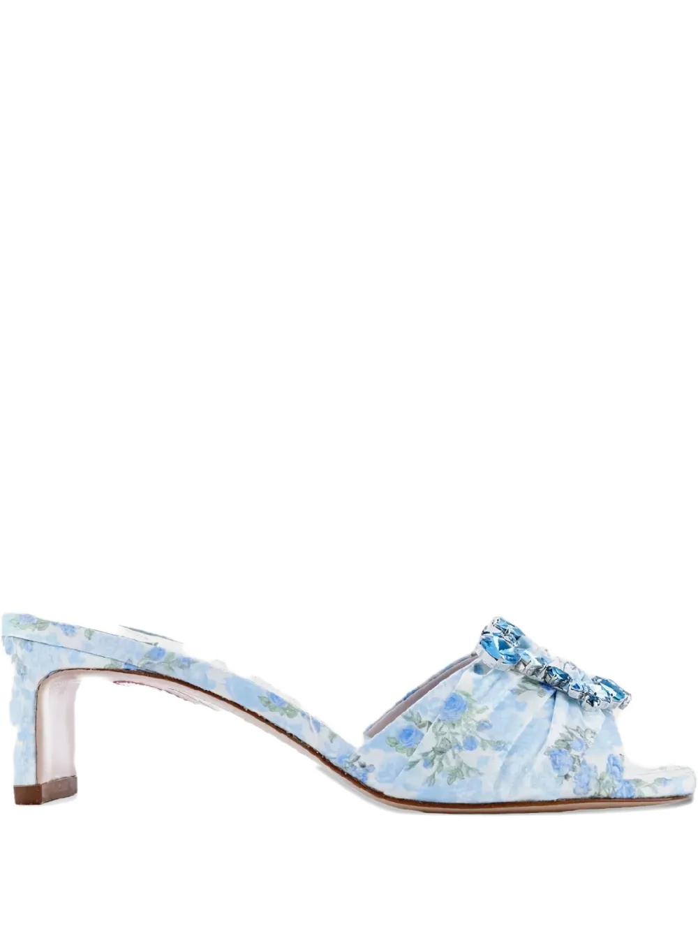 Sophia Webster x LoveShackFancy 50mm heeled sandals Blauw