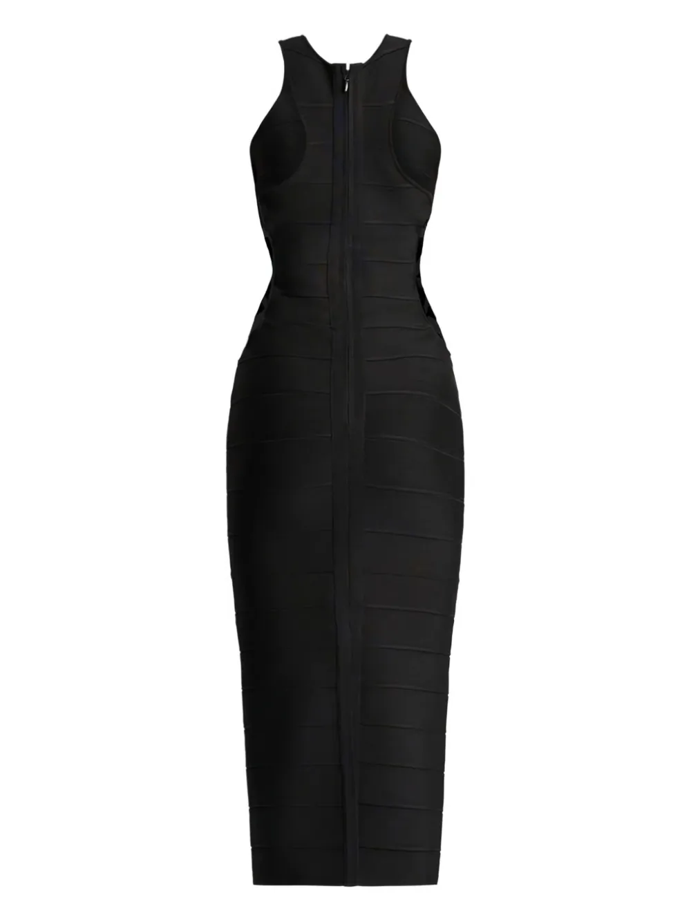 Herve Leger Bandage Cut-out Midi Dress In Black