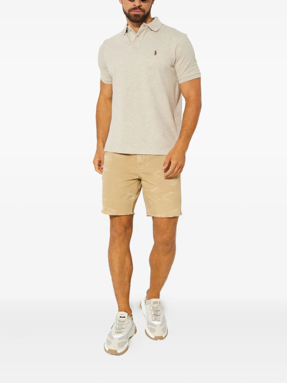 Polo Ralph Lauren logo-embroidered short-sleeve polo shirt - Beige