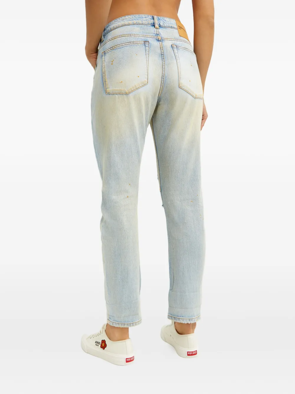 One Teaspoon Gerafelde jeans met vijf zakken Blauw