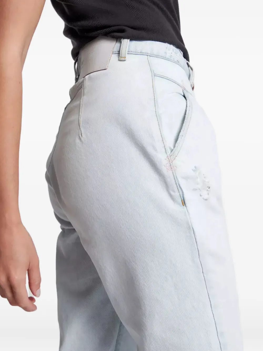 One Teaspoon Streetwalkers gerafelde high-waist jeans Blauw