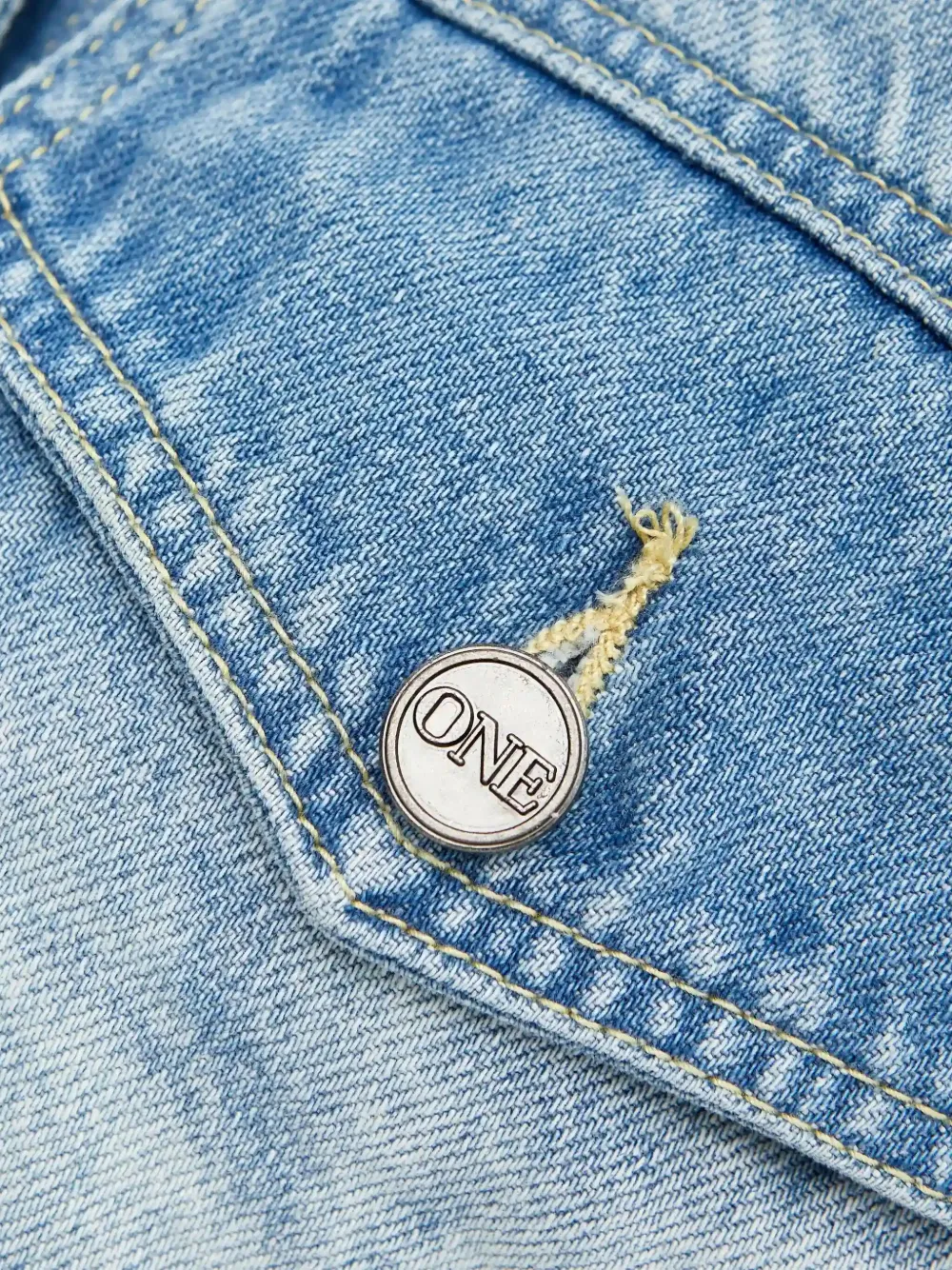One Teaspoon Jack met studs Blauw