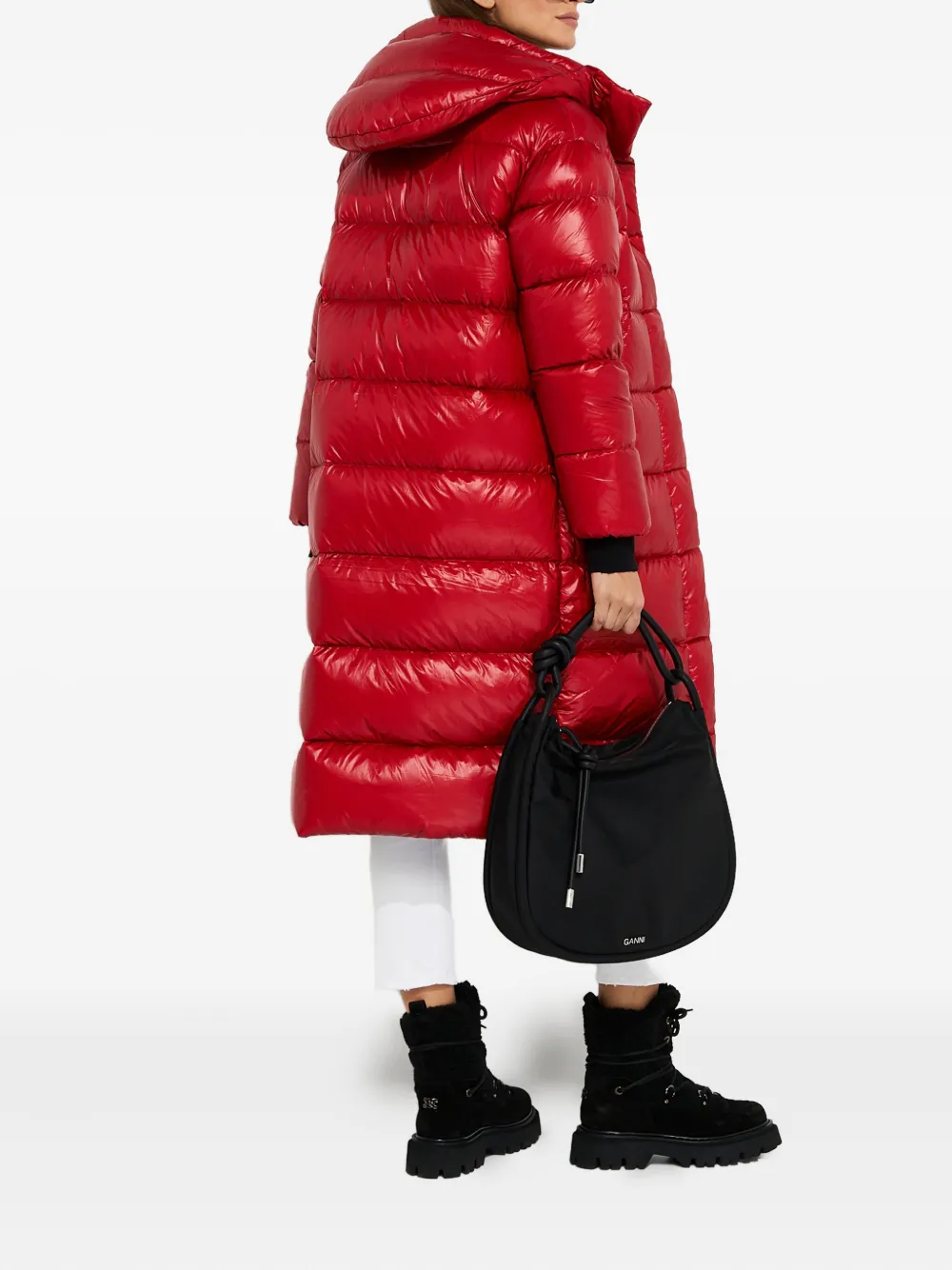 Hetregò Tara Hooded Padded Coat In Red