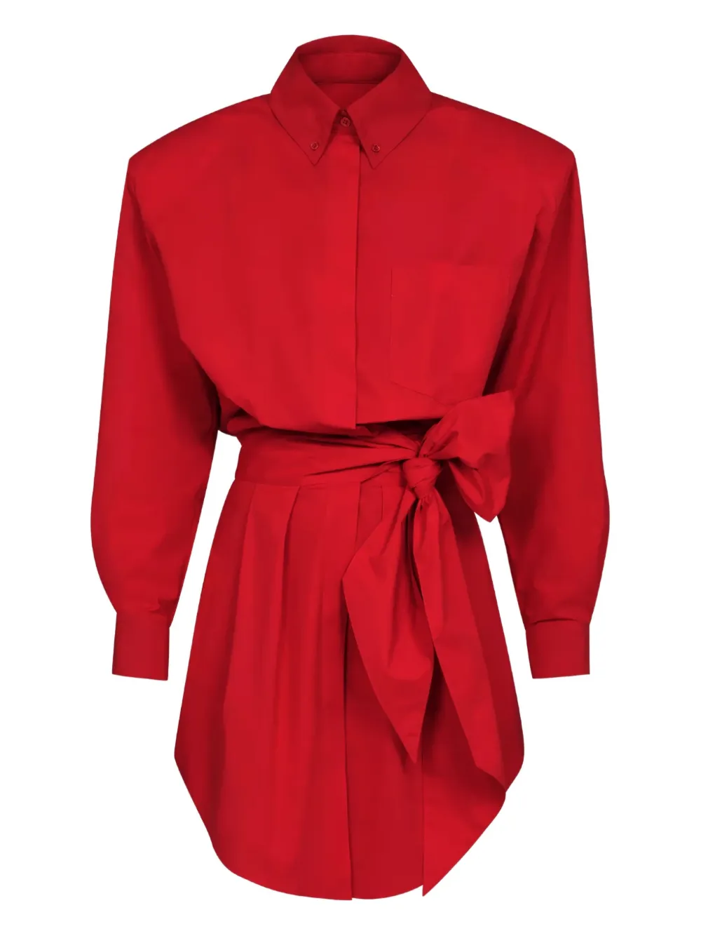 Alexandre Vauthier robe courte à taille nouée | rouge | Image 1