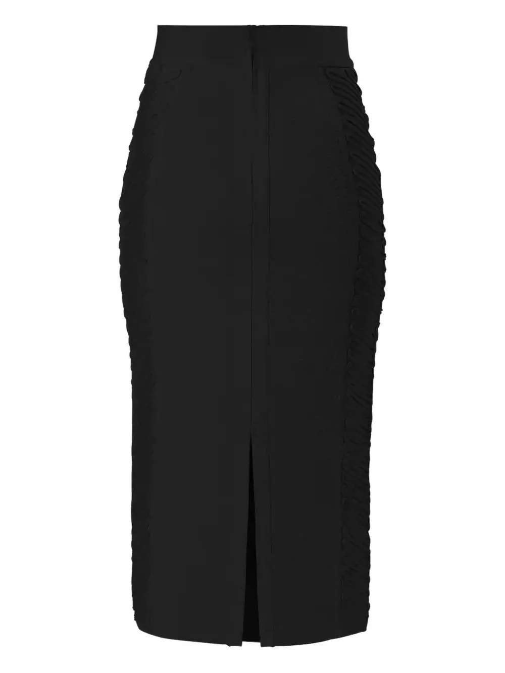 Herve Leger Xlaw Roach Midi Skirt In Black