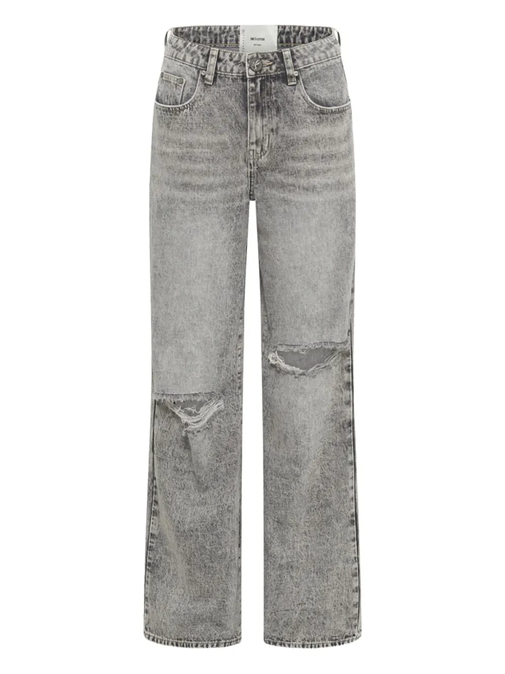 One Teaspoon Ripped Jeans In Gray