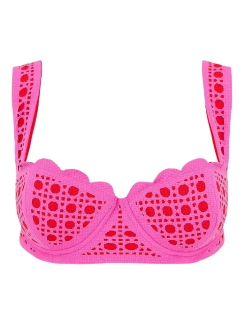 Marysia North laser-cut bikini top