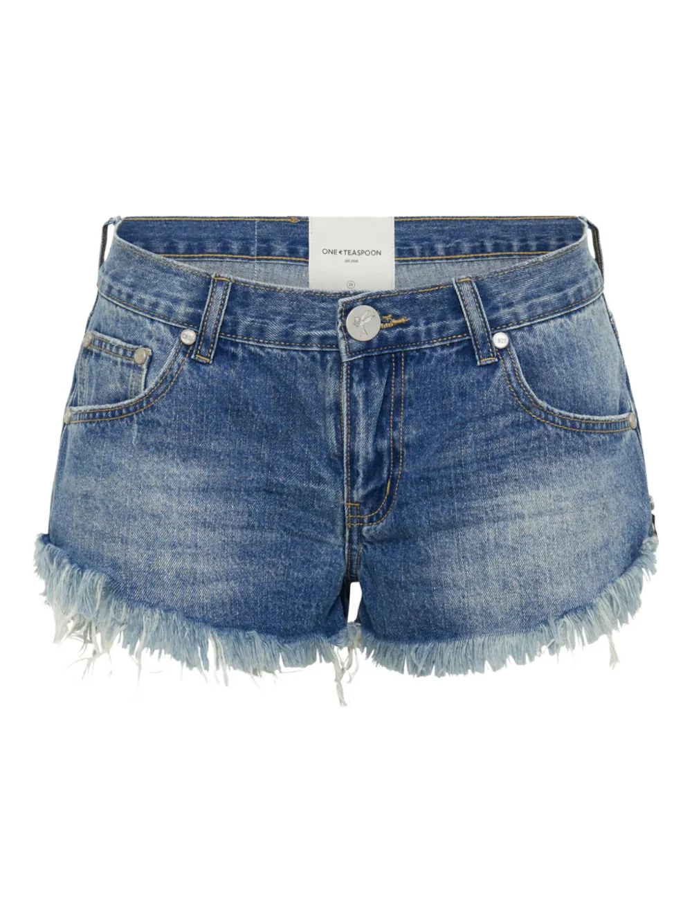 One Teaspoon Dukes frayed denim shorts - ブルー One Teaspoon Dukes frayed denim shorts - ブルー