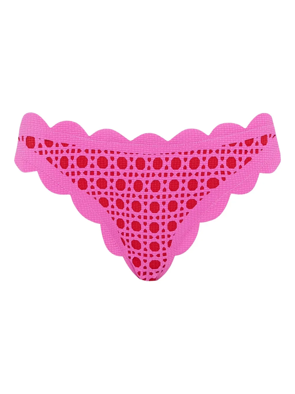 Marysia Slip bikini Antibes con bordo a smerlo - Rosa