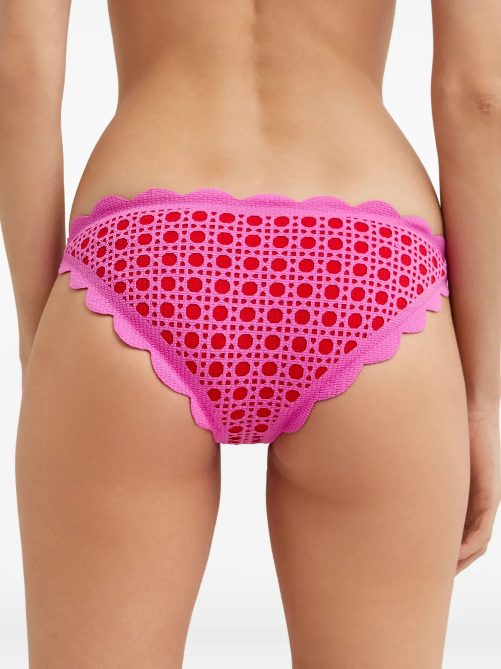 Marysia Bikinislip met gewelfde afwerking Roze