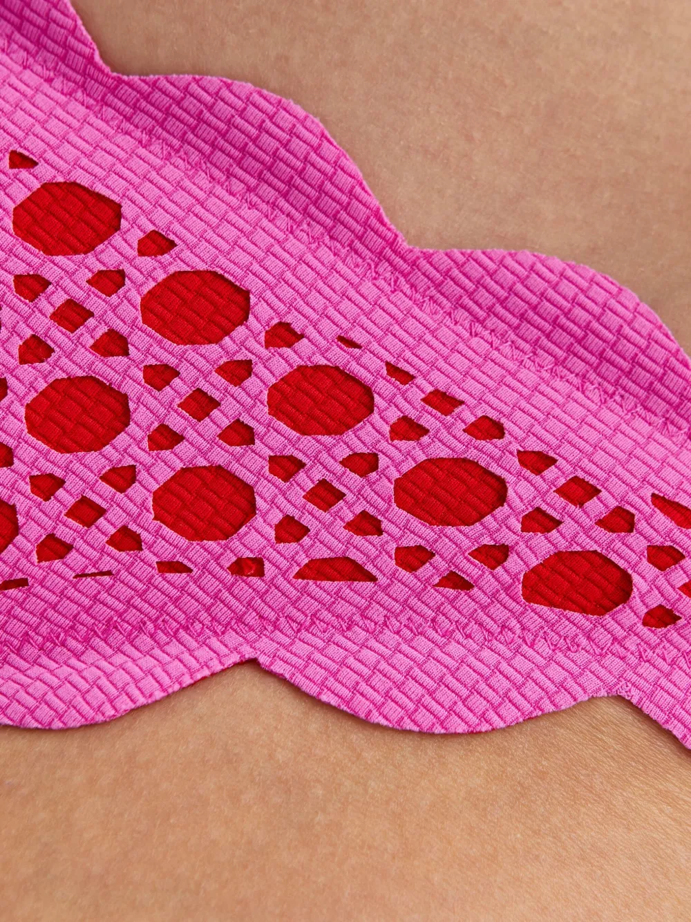 Marysia Bikinislip met gewelfde afwerking Roze