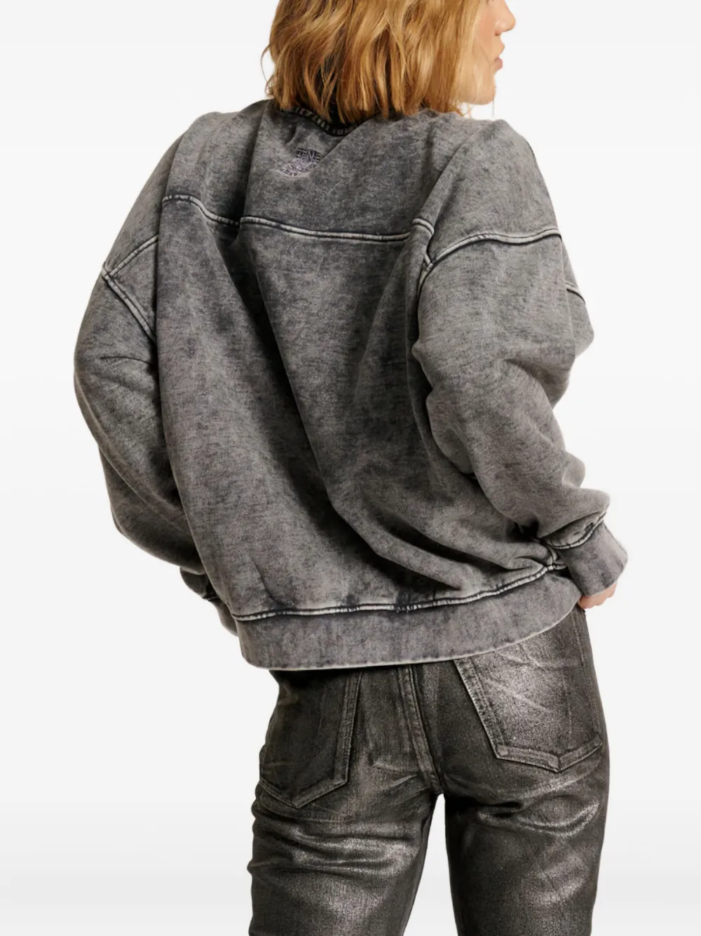  One Teaspoon Sudadera Con Aplique Del Logo - Gris 