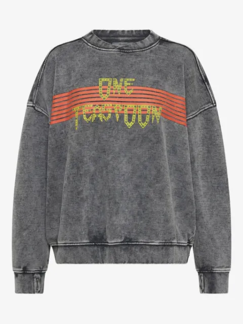 One Teaspoon studded-logo sweatshirt