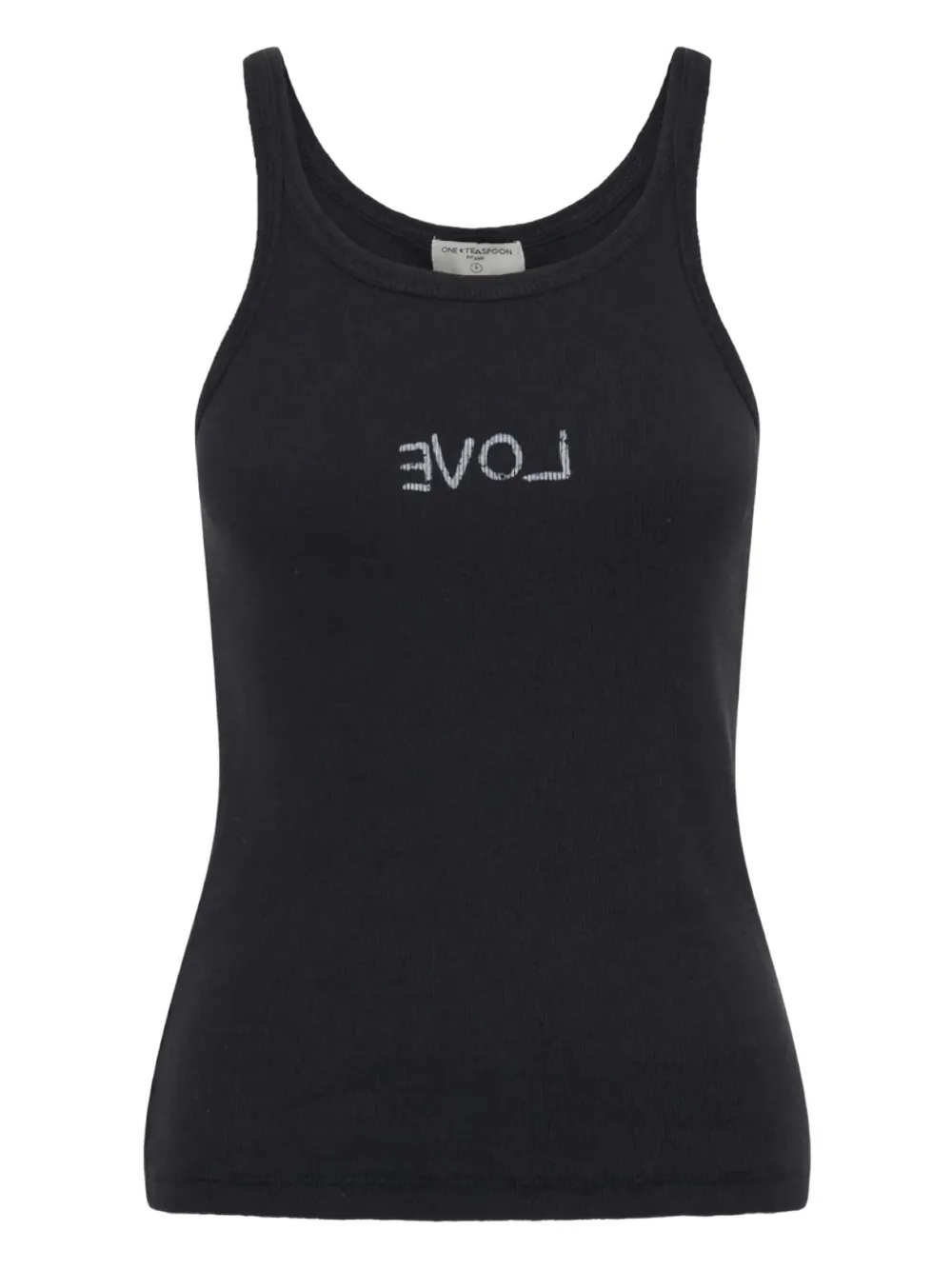 One Teaspoon camiseta con cuello redondo | negro | Image 1
