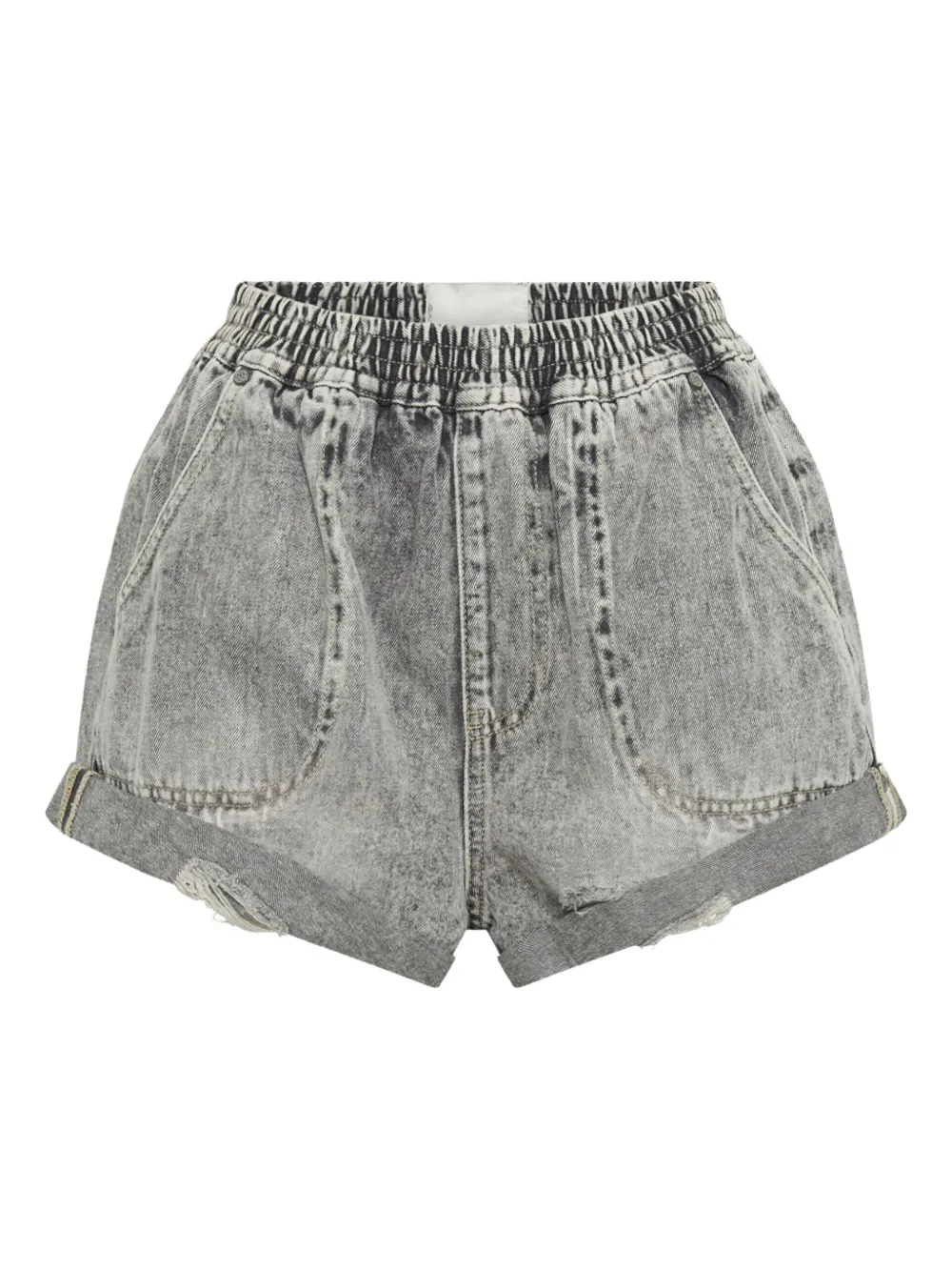 One Teaspoon Hunters elasticated denim shorts - グレー One Teaspoon Hunters elasticated denim shorts - グレー