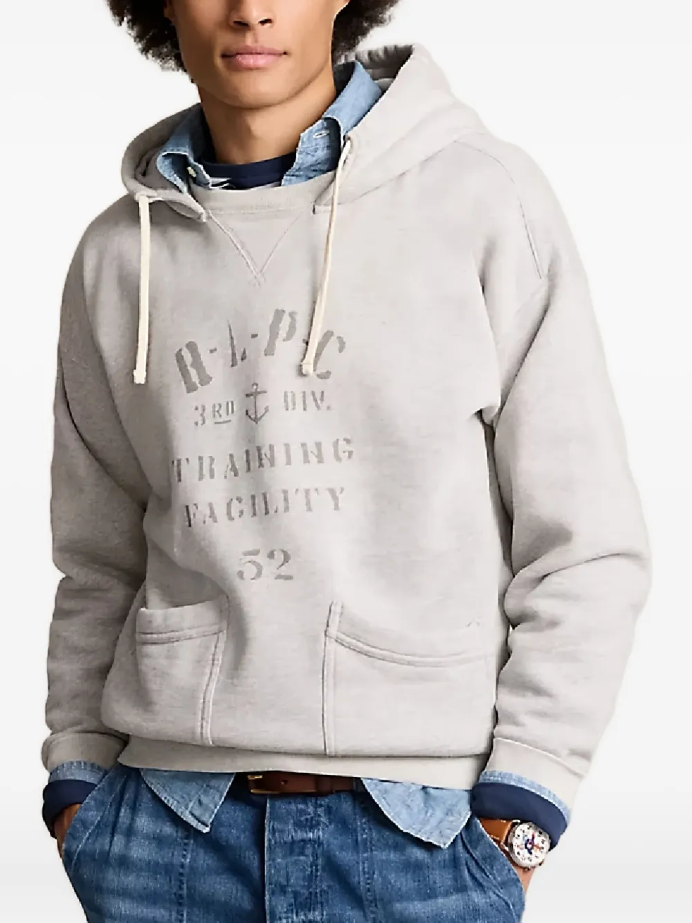 Polo Ralph Lauren Hoodie met trekkoord Grijs