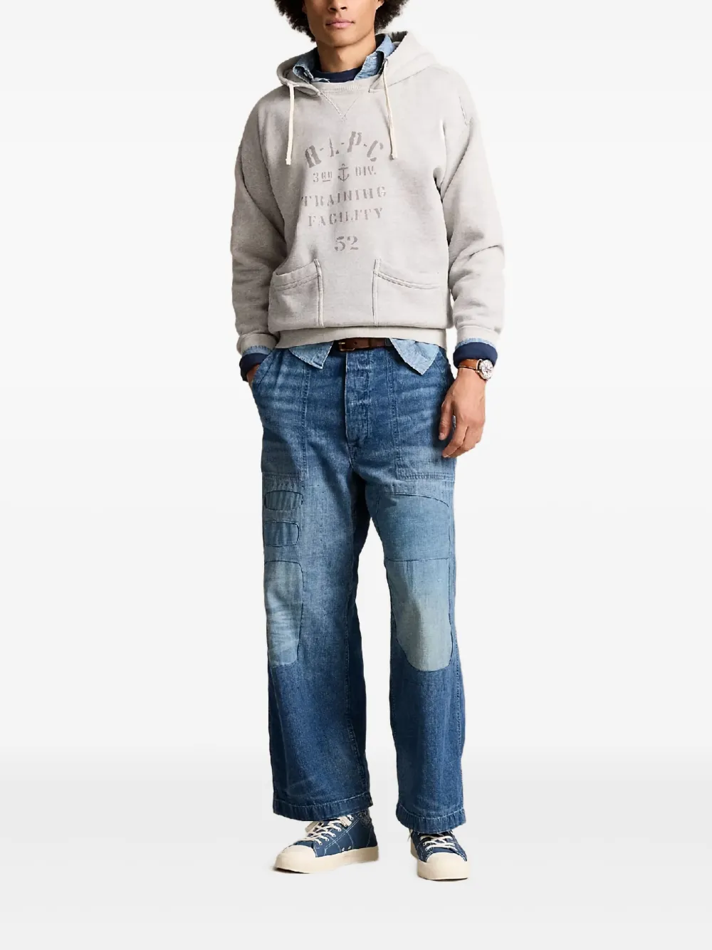 Polo Ralph Lauren Hoodie met trekkoord Grijs