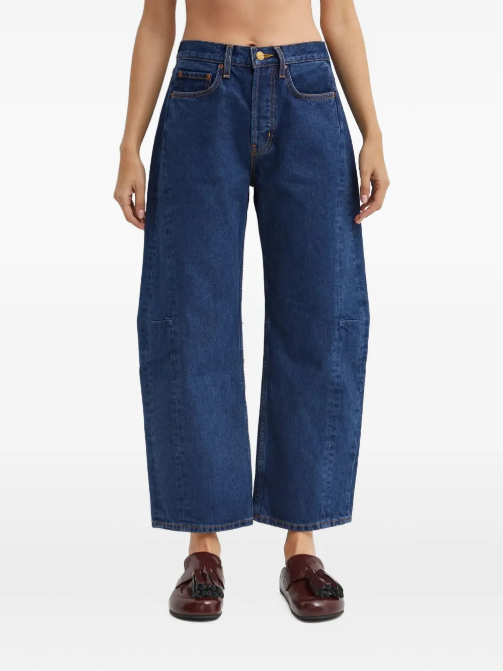 B Sides Lasso Seam-detail Jeans In Blue