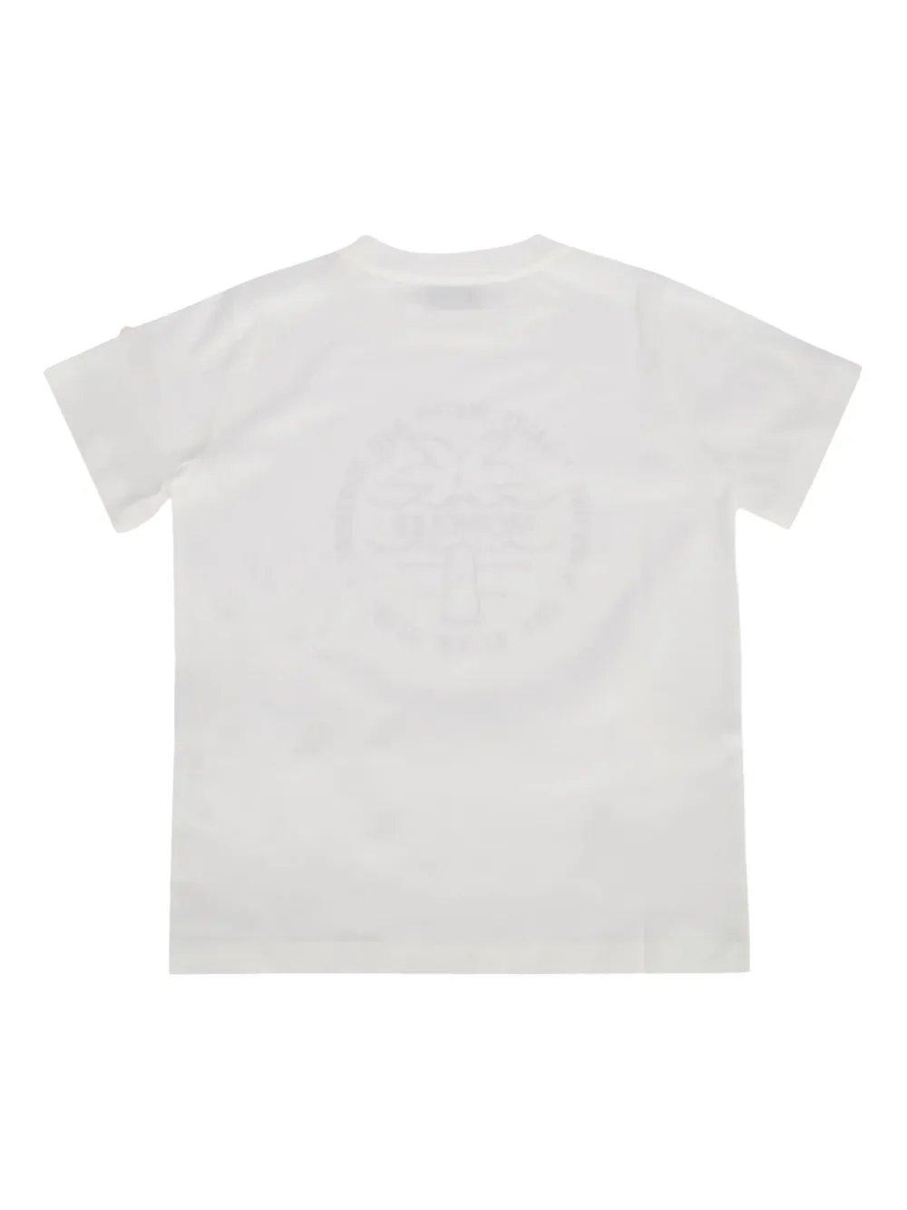 Moncler Enfant T-shirt met grafische print en korte mouwen Wit