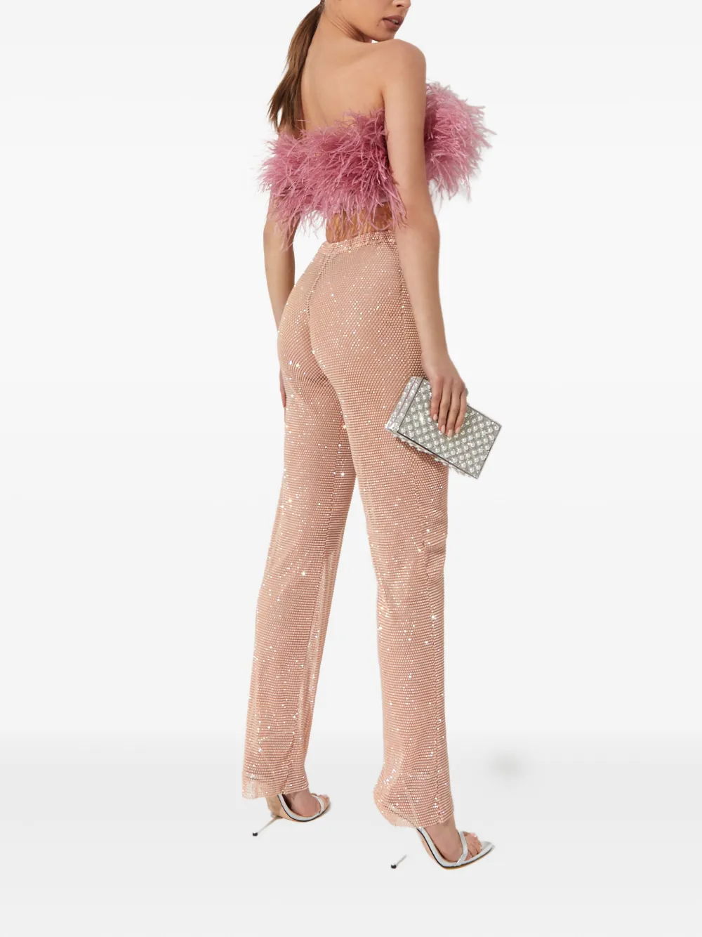  Santa Brands Crystal-embellished Trousers - Pink 