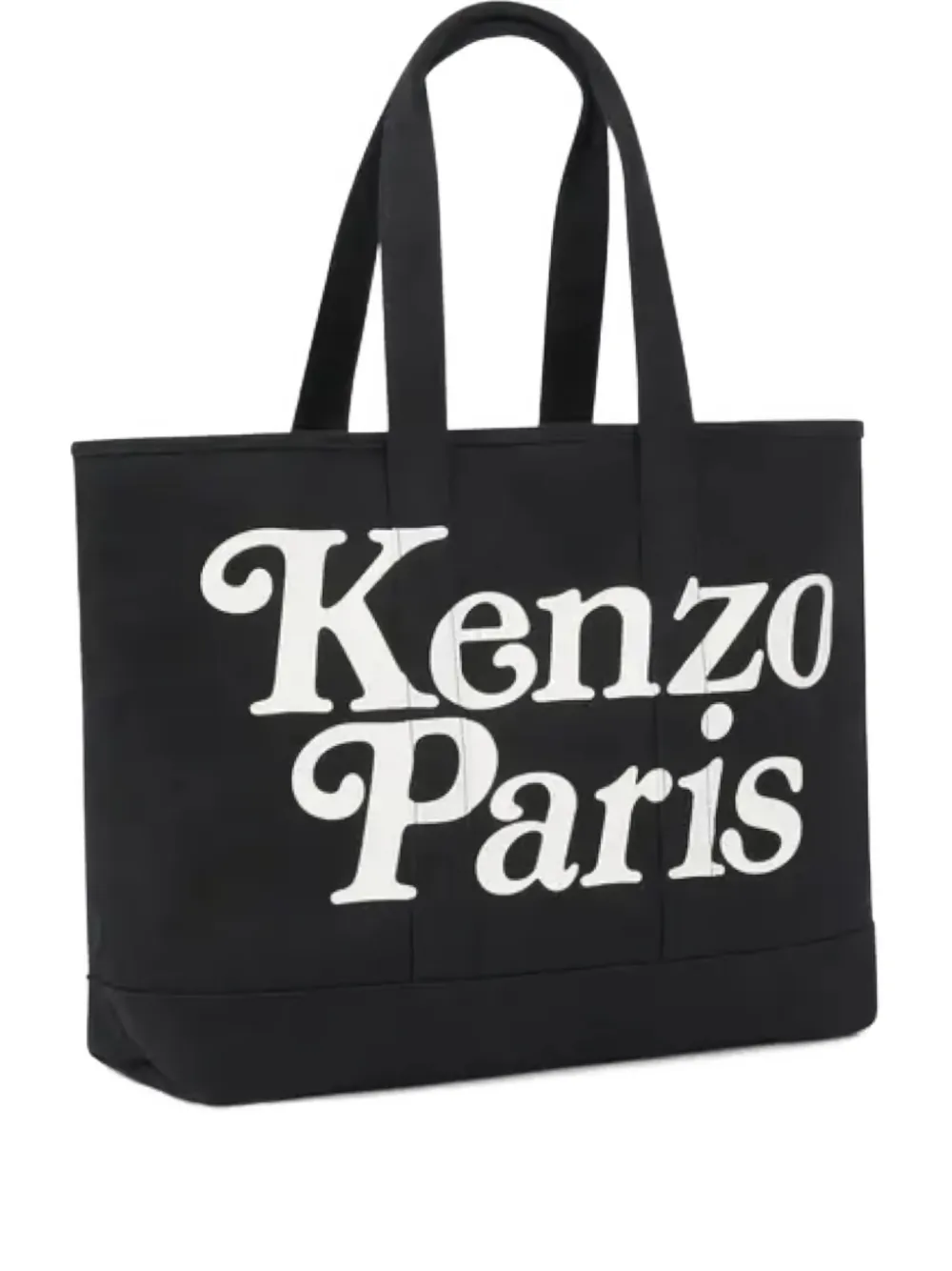 Kenzo Logo-print Cotton Tote Bag In Black