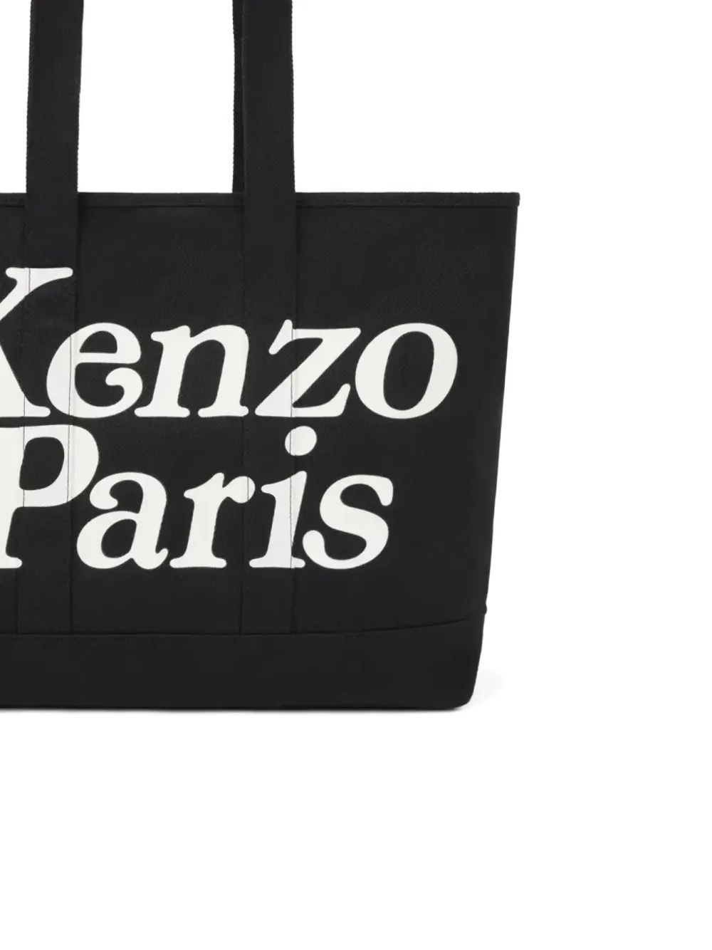 Kenzo Logo-print Cotton Tote Bag In Black
