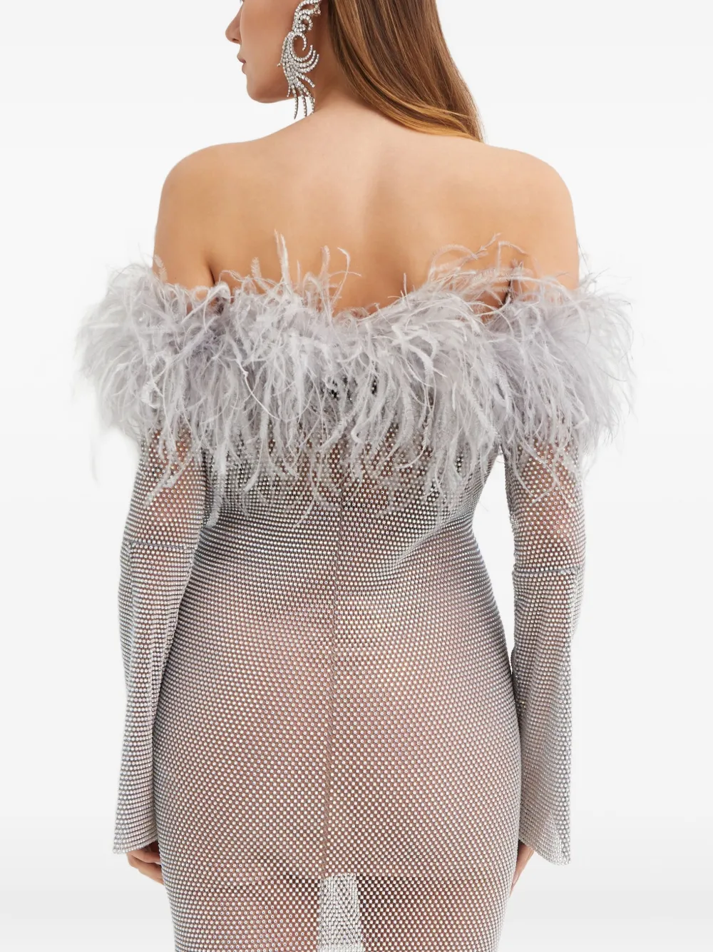 Santa Brands Mini-jurk met kristallen Grijs