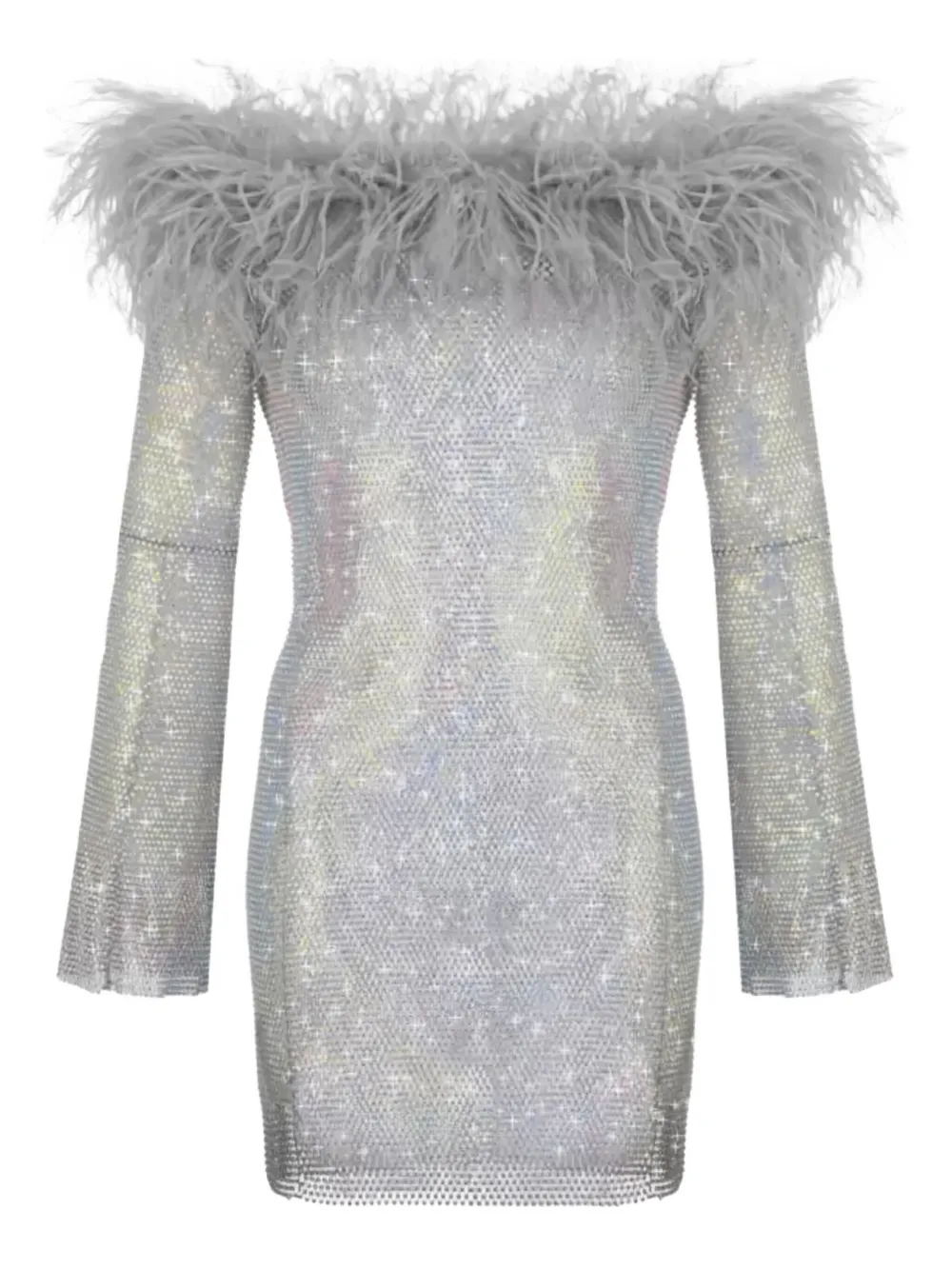 Santa Brands crystal mini dress - Grigio