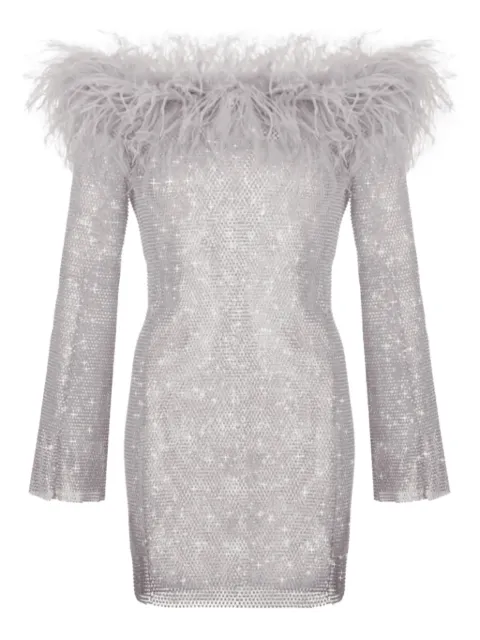 Santa Brands crystal mini dress