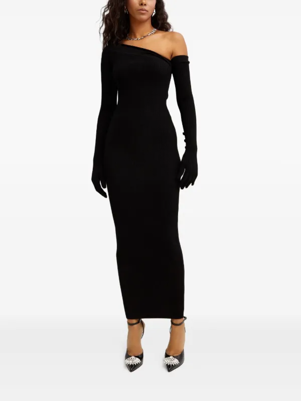 green emerald velvet dress Jean Paul Gaultier Vintage AW 1993 Black Sparkly Knit Faux Fur Sleeve –  Amarcord Vintage Fashion