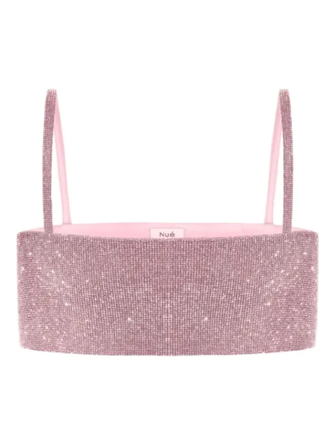 Nuè crystal-embellished charlotte top