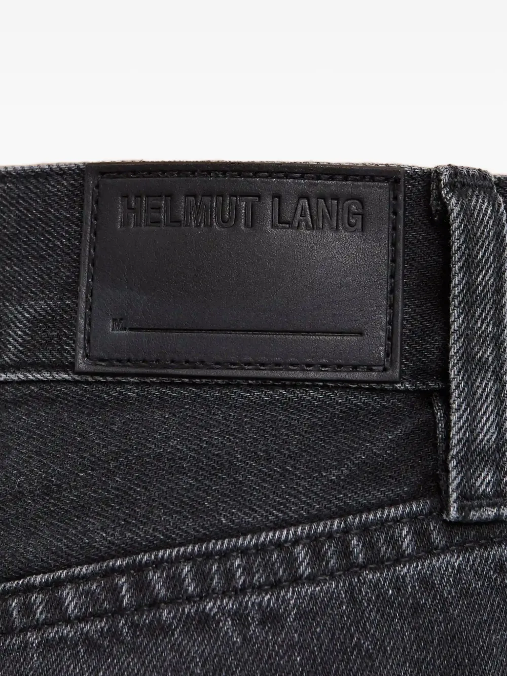 Helmut Lang Straight jeans met gerafelde afwerking Grijs