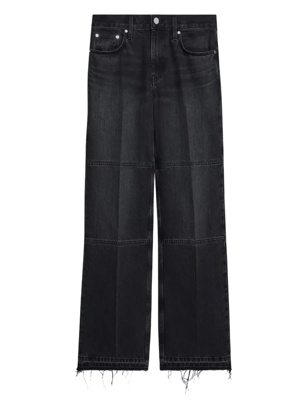 Helmut Lang جينز بقصة مستقيمة وبأطراف ممزقة | رمادي | Image 1