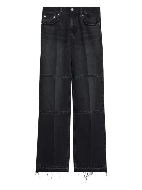 Helmut Lang jean droit à effet usé